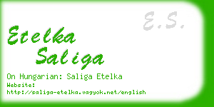 etelka saliga business card